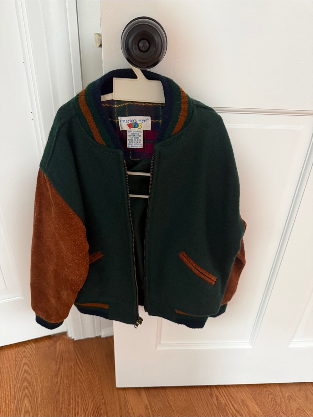 Eagle's Eye Kids Green & Brown Jean-Style Jacket